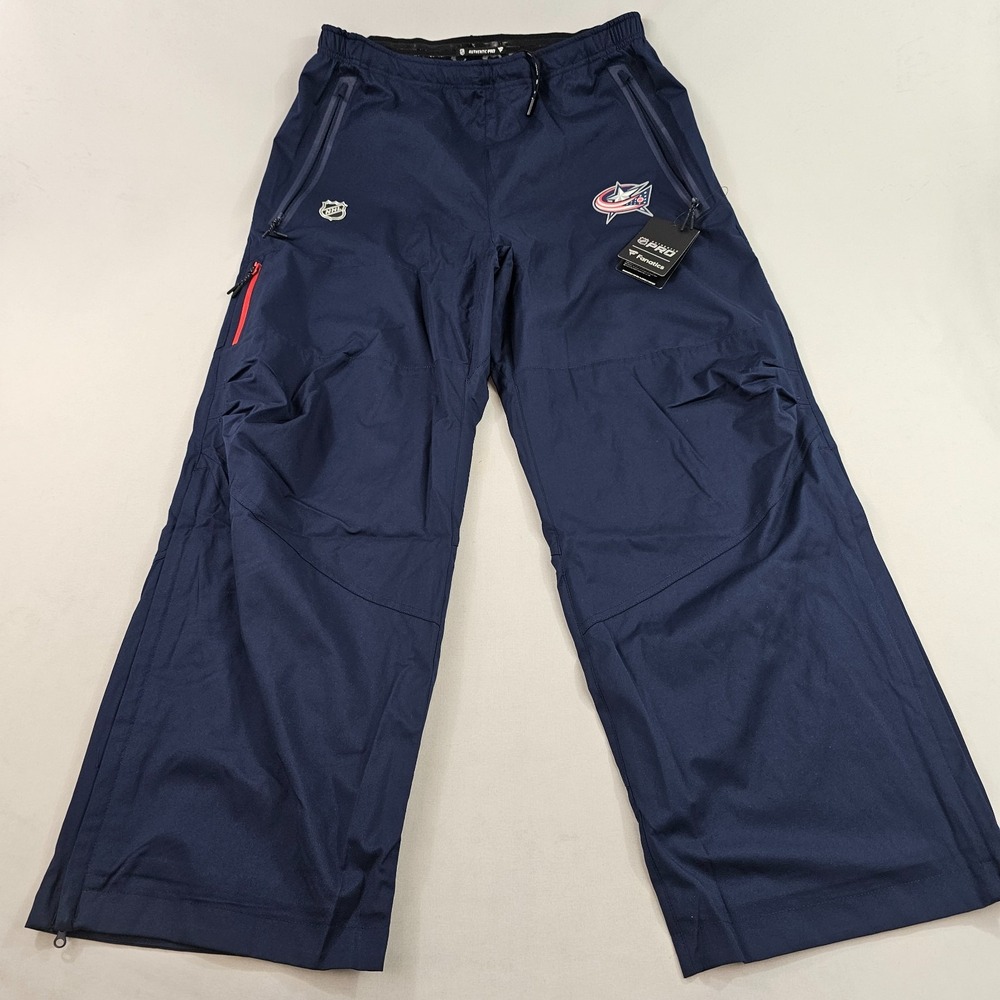 Fanatics Pro Columbus Blue Jackets NHL mens pants sweatpants 2XL logo navy